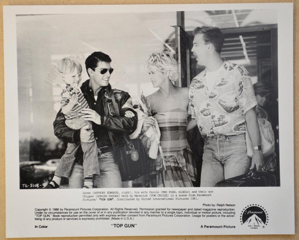 TOP GUN (Still 1) Cinema Black and White Press Stills 