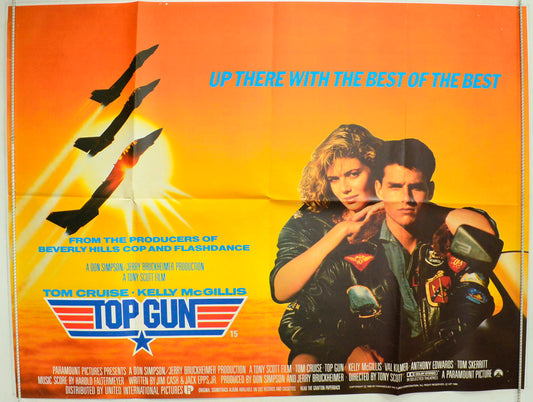 Top Gun Original British Quad Poster - Film Poster - Movie Poster 