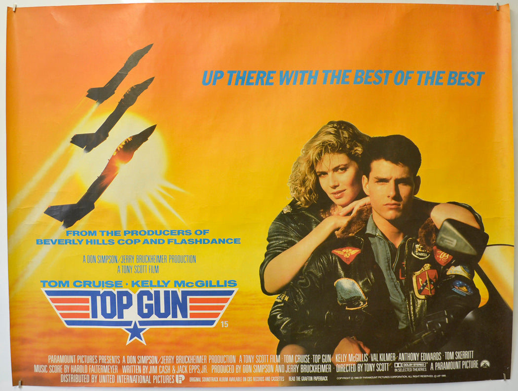 Top Gun  Original Quad Poster - Film Poster - Movie Poster