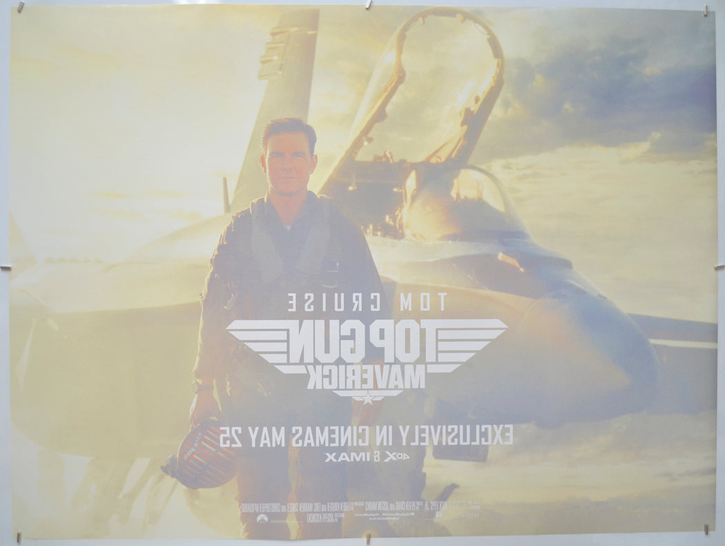 Top Gun: Maverick Original Cinema Quad Movie Poster - Back