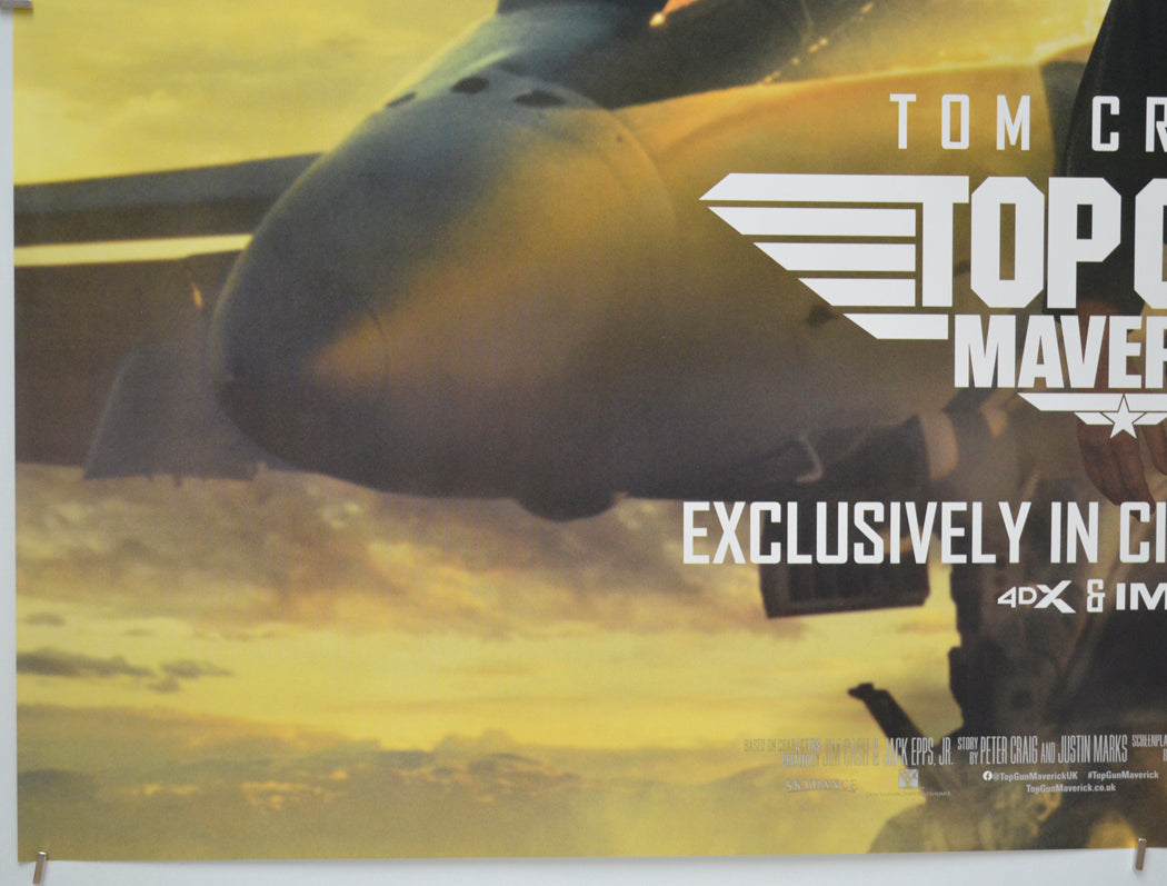 Top Gun: Maverick Original Cinema Quad Movie Poster - Bottom Left