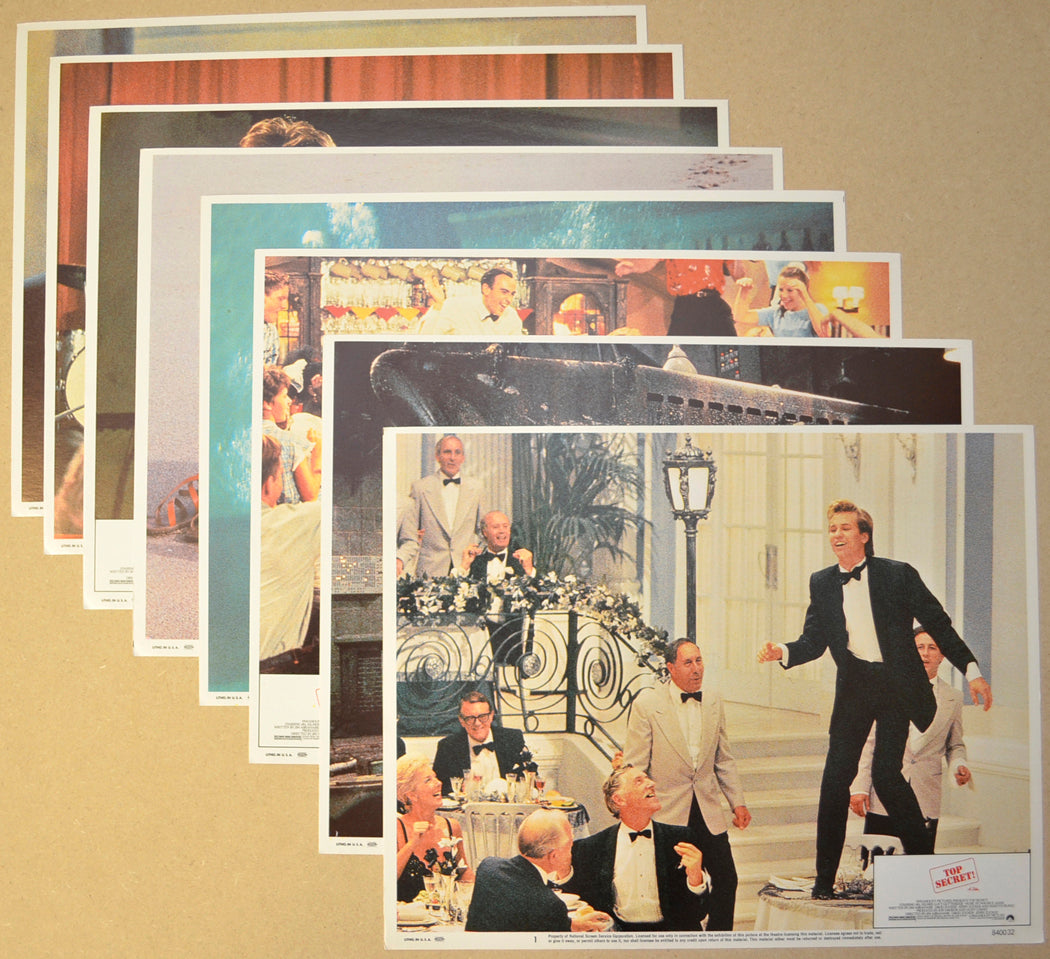 Top Secret! Set Of 8 Original Cinema Lobby Cards 