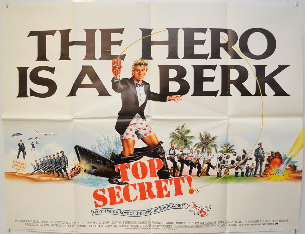 Top Secret  Original Quad Poster - Film Poster - Movie Poster