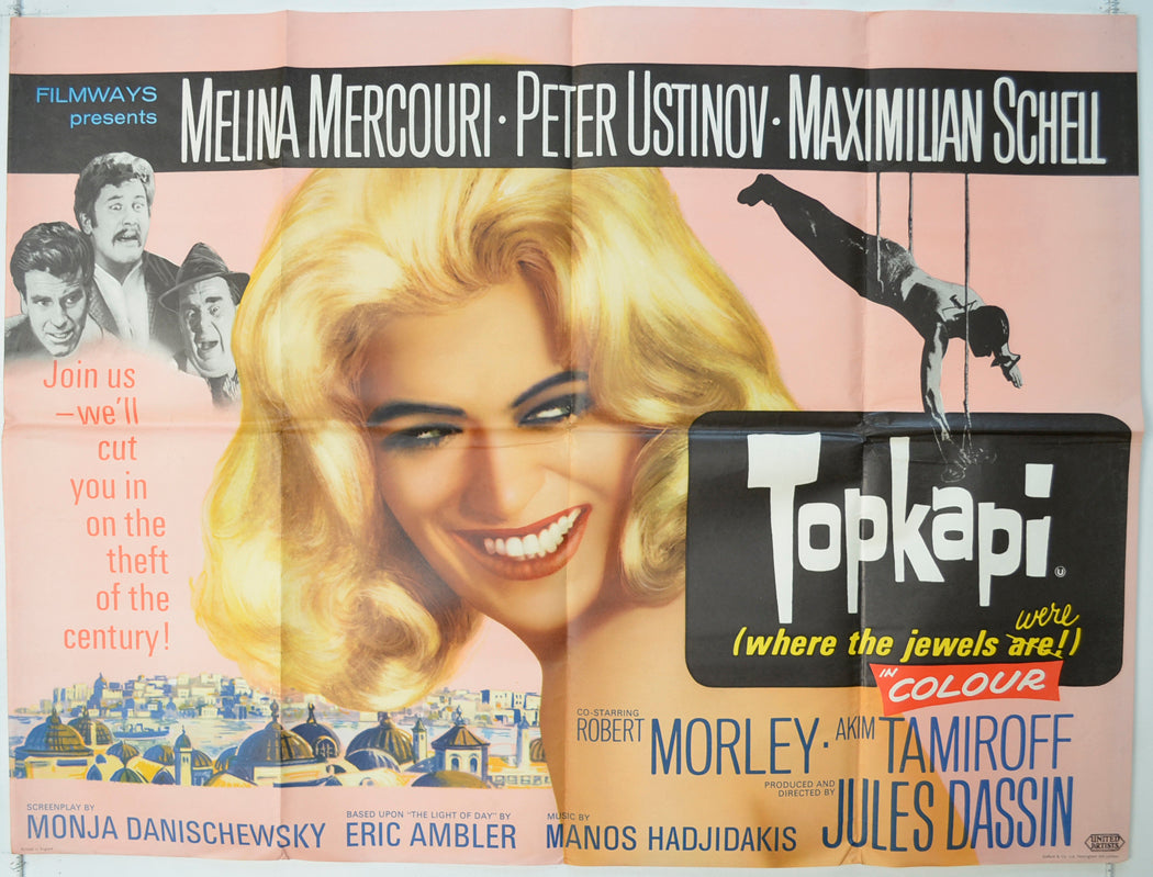 “Topkapi” Original Quad Poster - Film Poster - Movie Poster – pastposters
