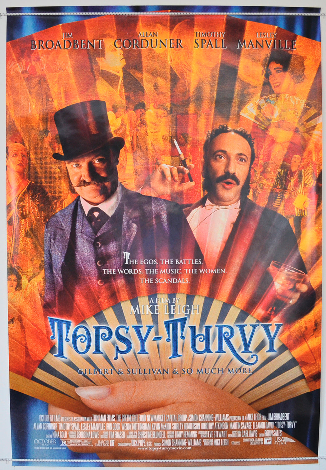 Topsy Turvy  Original One Sheet Poster - Film Poster - Movie Poster 