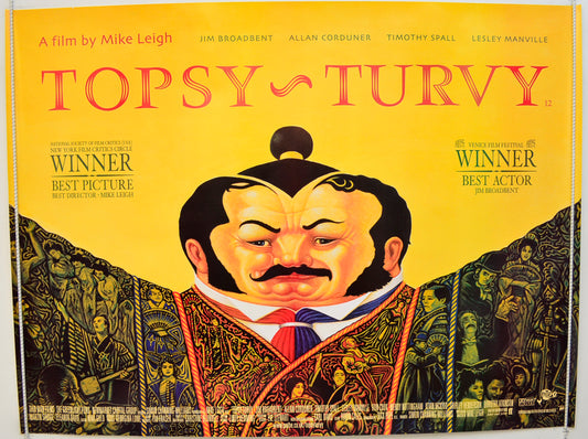 Topsy Turvy Original Quad Poster - Film Poster - Movie Poster  