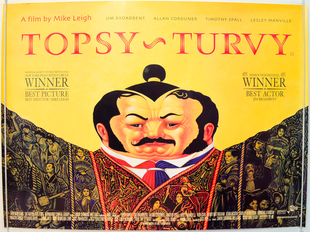 Topsy Turvy Original British Quad Poster - Film Poster - Movie Poster 