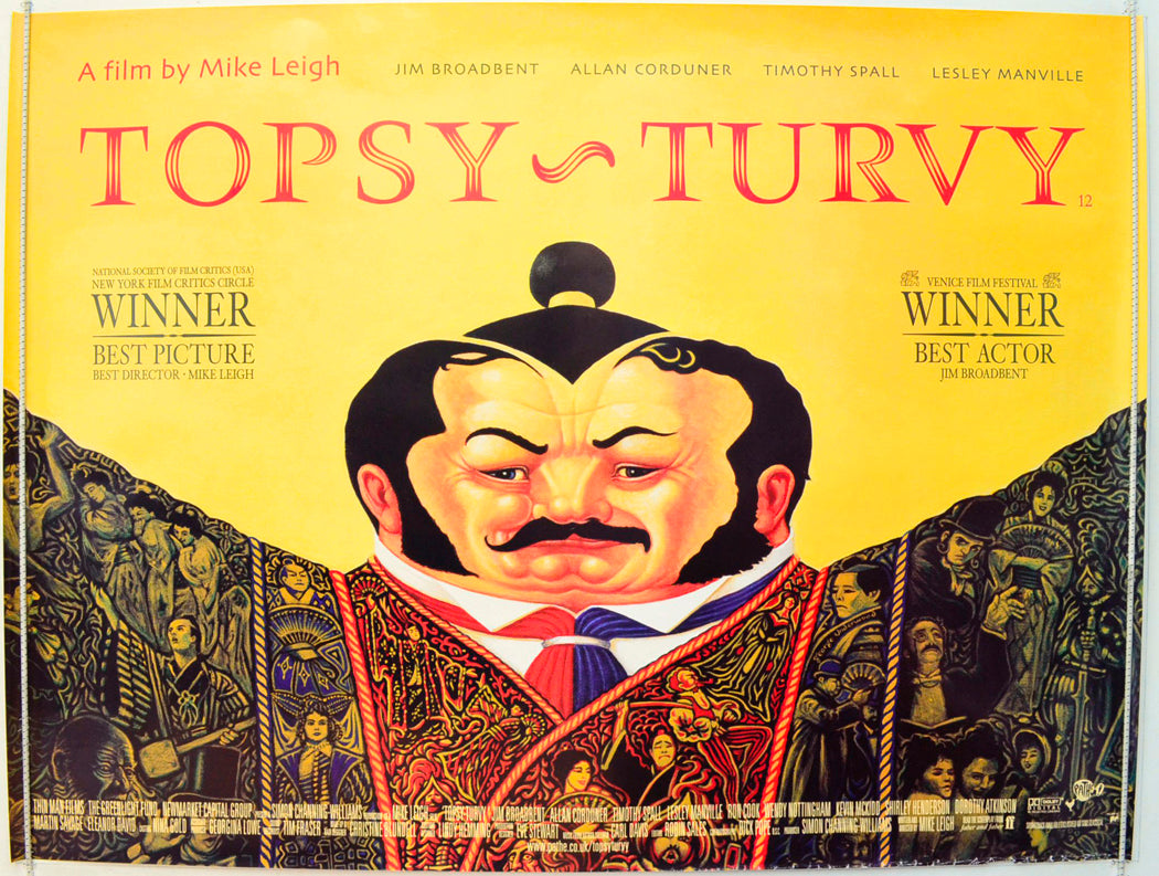 Topsy Turvy Original British Quad Poster - Film Poster - Movie Poster 