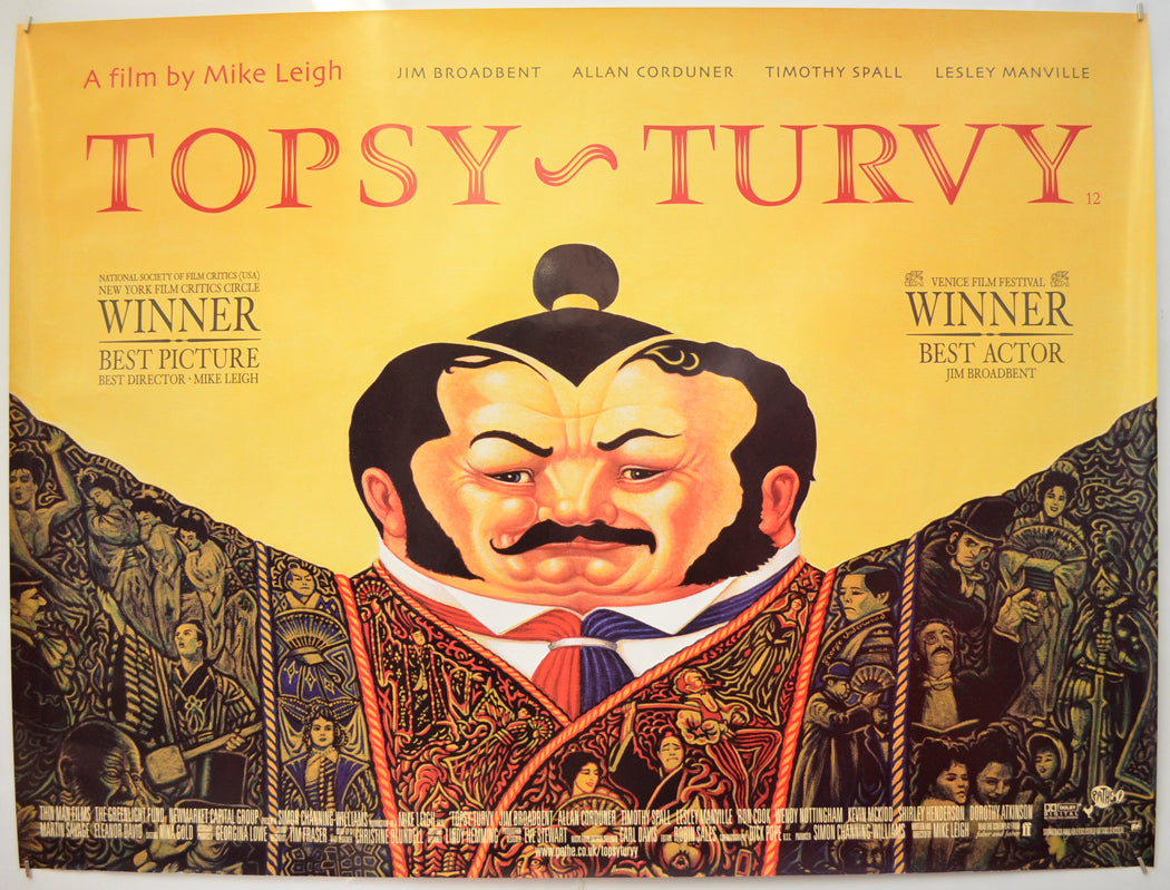 Topsy Turvy Original Quad Poster - Film Poster - Movie Poster