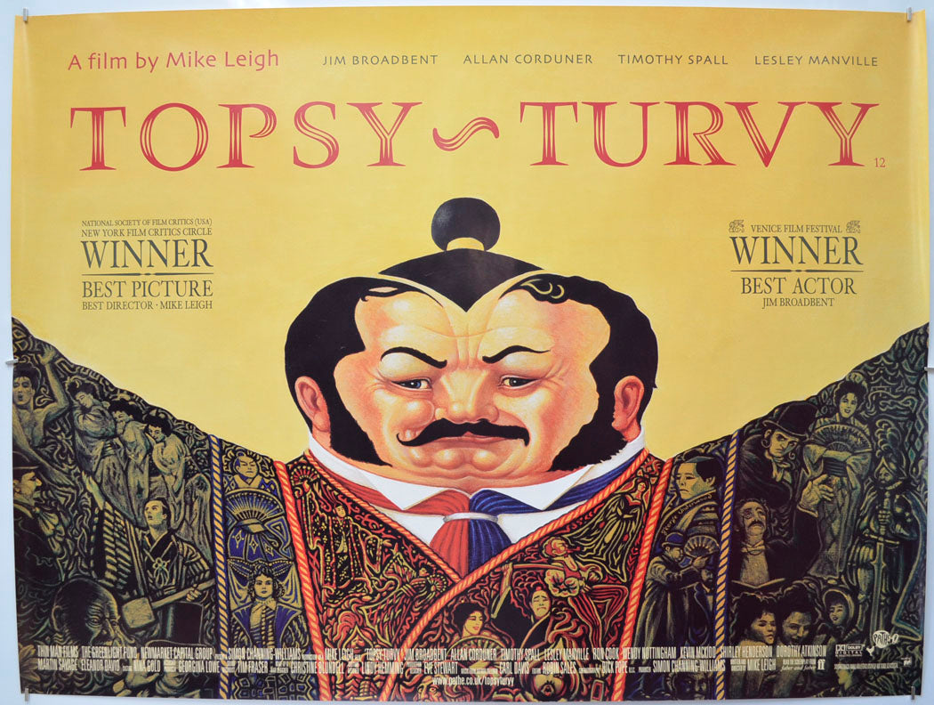 Topsy Turvy Original Quad Poster - Film Poster - Movie Poster