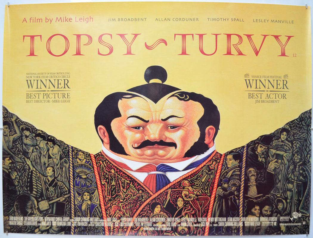 Topsy Turvy Original Quad Poster - Film Poster - Movie Poster