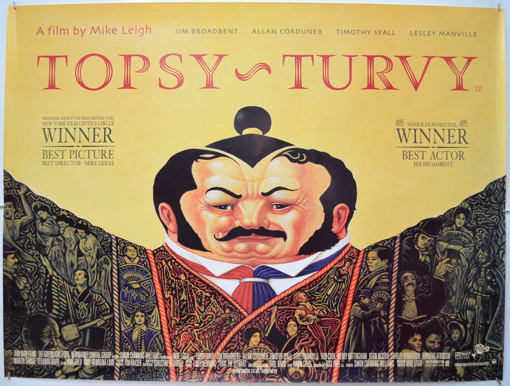 Topsy Turvy Original Quad Poster - Film Poster - Movie Poster