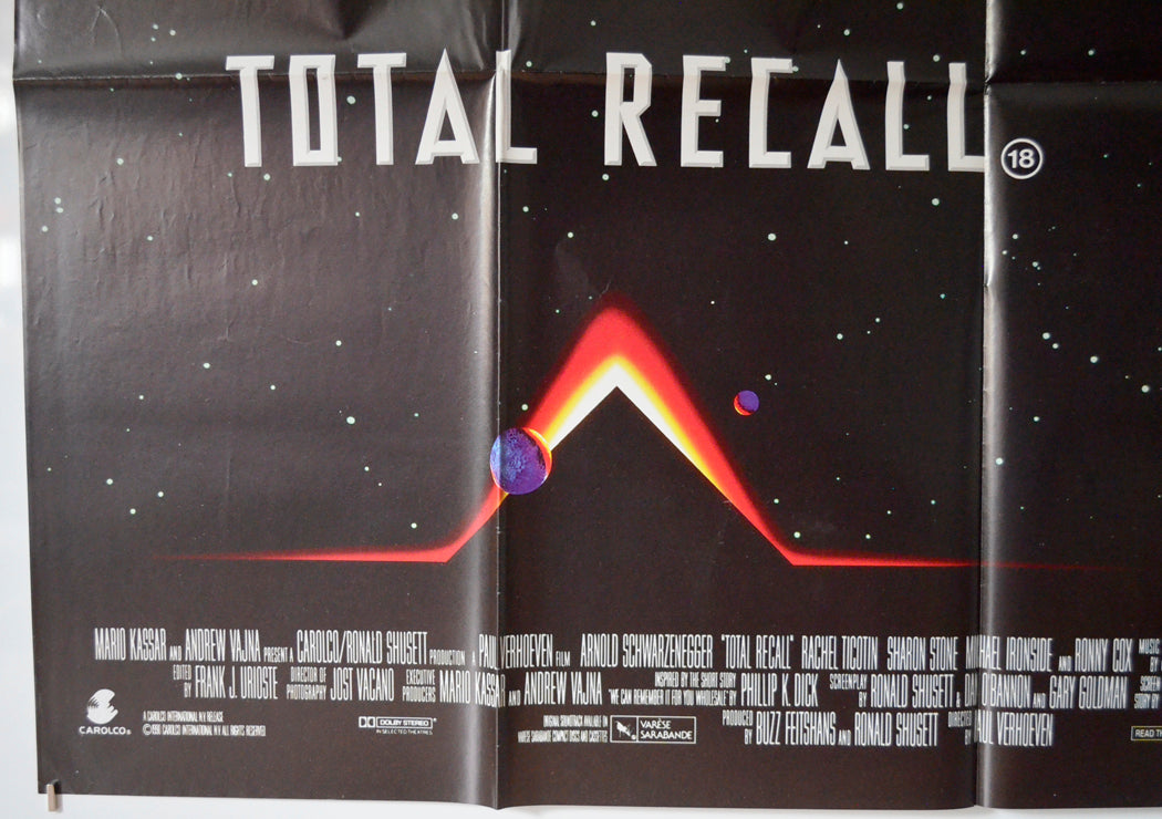 TOTAL RECALL (Bottom Left) Cinema Quad Movie Poster 