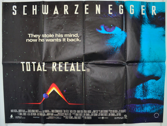 Total Recall Original Quad Poster - Film Poster - Movie Poster  