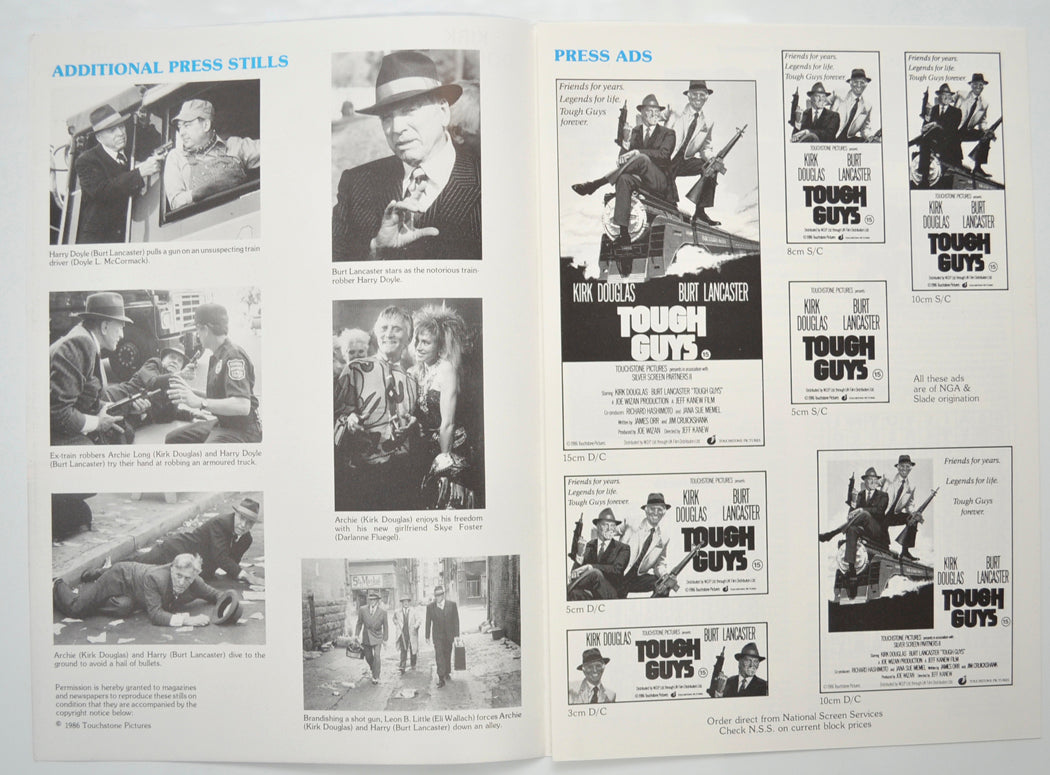 TOUGH GUYS Cinema Exhibitors Campaign Pressbook - INSIDE 