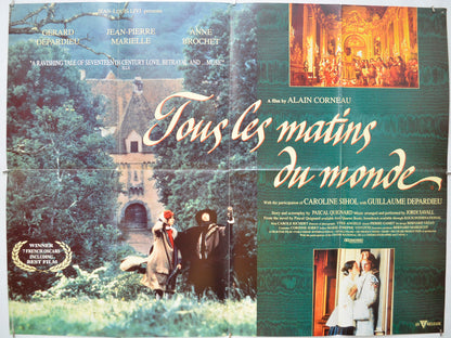 Tous Les Matins Du Monde - Original Quad Poster - Film Poster - Movie Poster