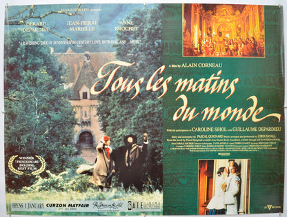 Tous Les Matins Du Monde Original Quad Poster - Film Poster - Movie Poster