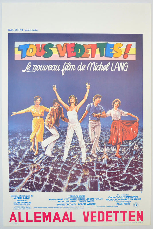 Tous Vedettes! (a.k.a. All Stars) Original Belgian Poster - Film Poster - Movie Poster