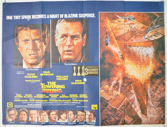 The Towering Inferno   Original Quad Poster - Film Poster - Movie Poster 