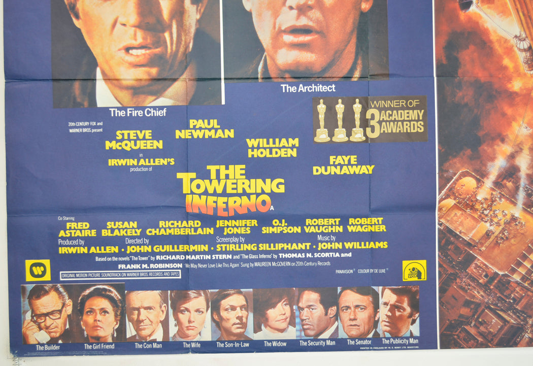 THE TOWERING INFERNO (Bottom Left) Cinema Quad Movie Poster 