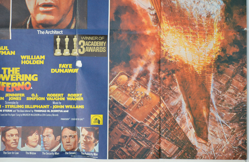 THE TOWERING INFERNO (Bottom Right) Cinema Quad Movie Poster 