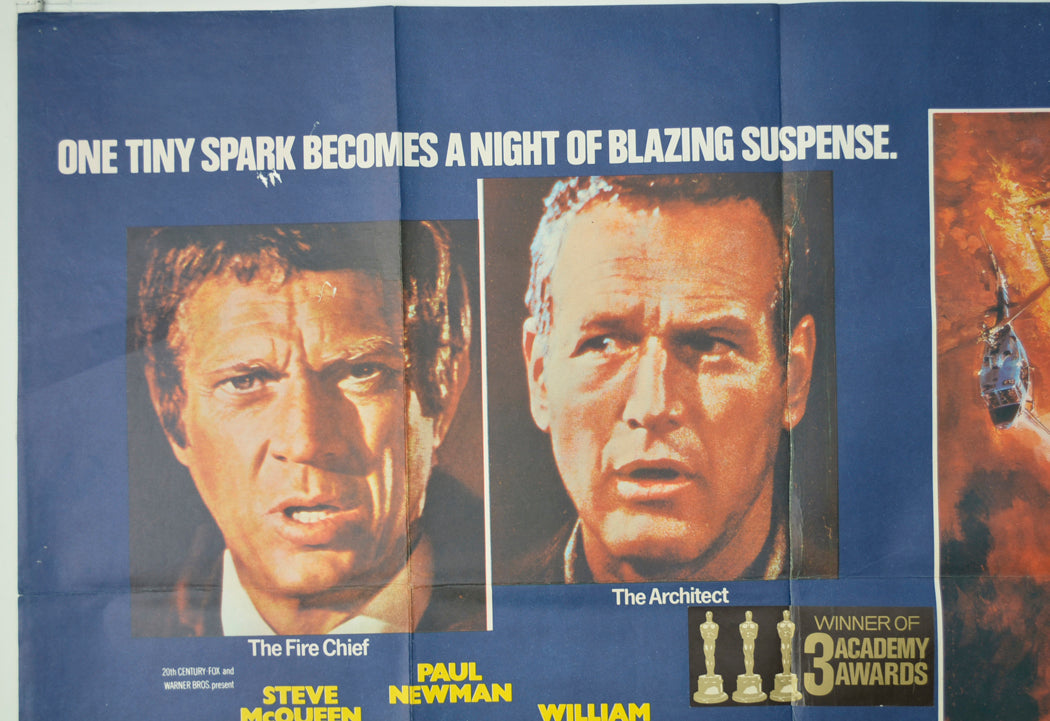 THE TOWERING INFERNO (Top Left) Cinema Quad Movie Poster 