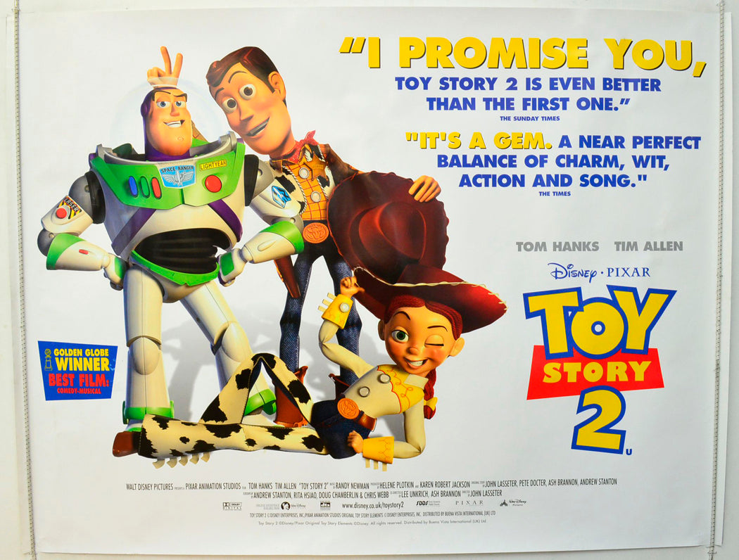 Toy Story 2  Original British Quad Poster - Film Poster - Movie Poster