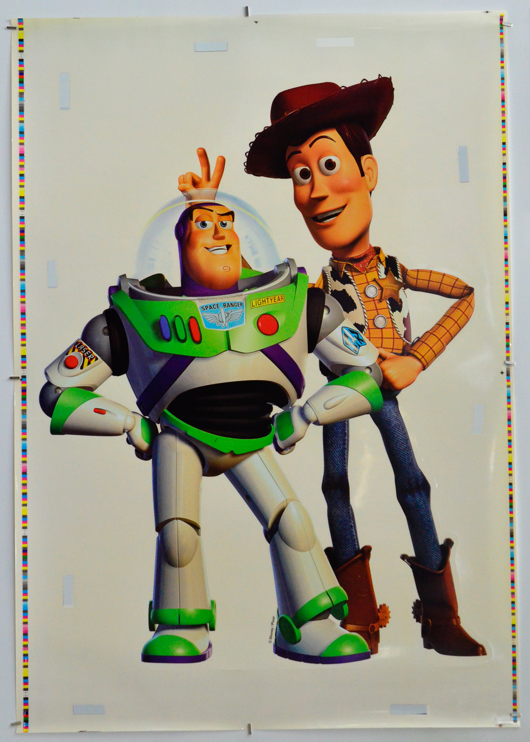 Toy Story 2 - Original Set of 6 Cinema Window Cling Sheets (Sheet 1)