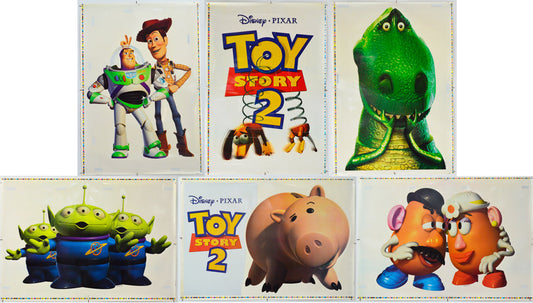 Toy Story 2 - Original Set of 6 Cinema Window Cling Sheets