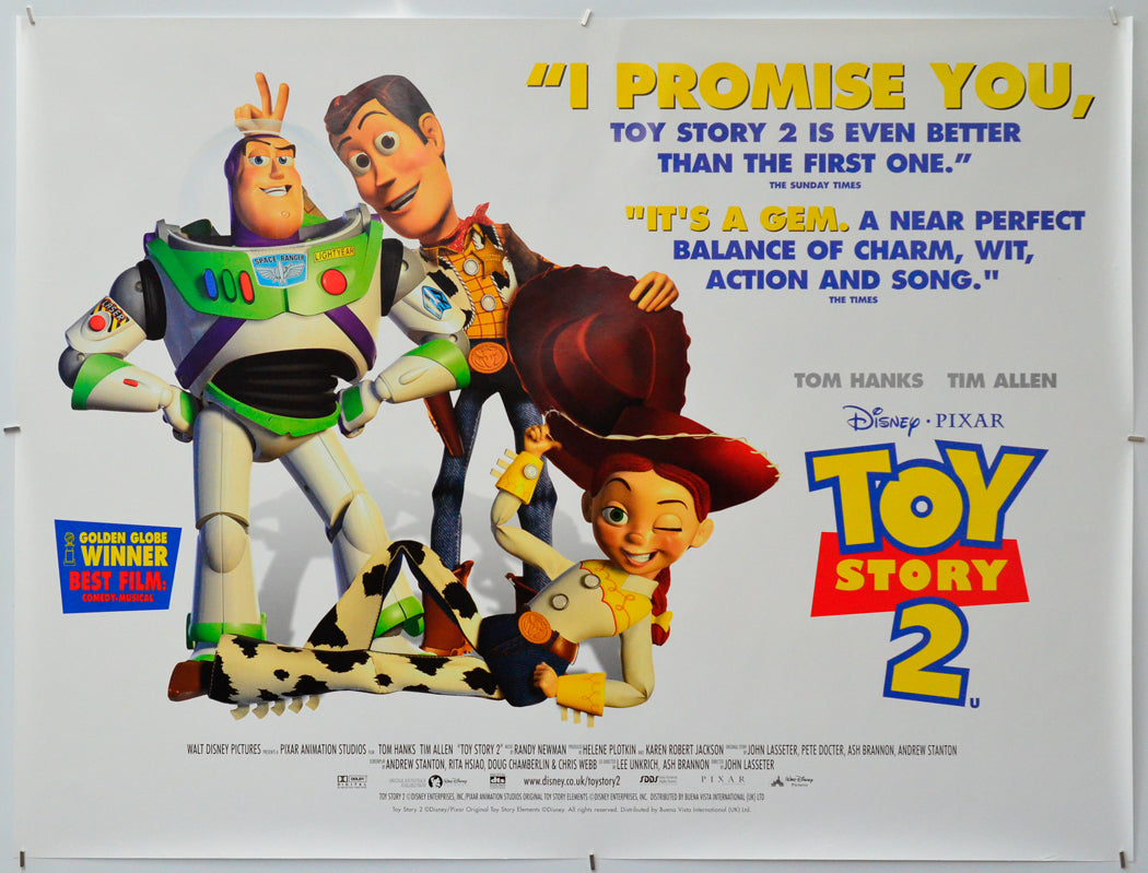 Toy Story 2 - Original Quad Poster - Film Poster - Movie Poster