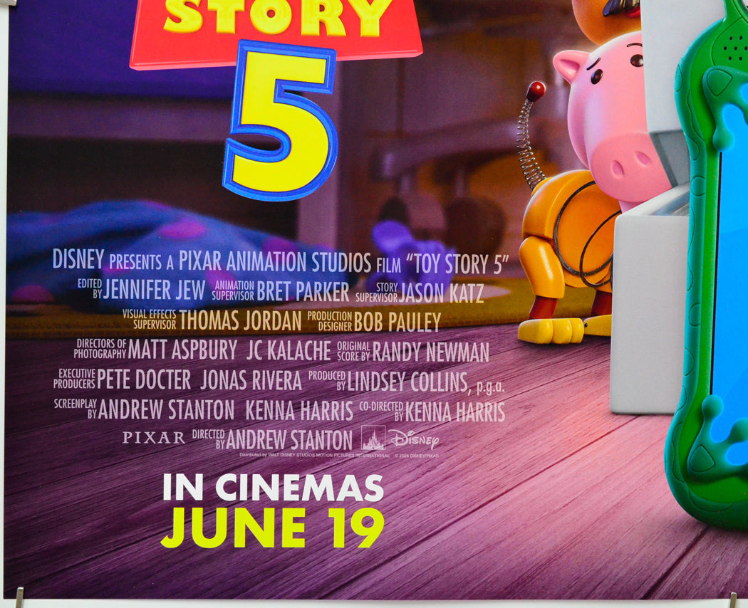 Toy Story 5 (Bottom Left) Cinema Quad Movie Poster 