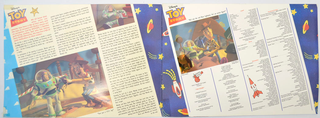 TOY STORY Cinema Exhibitors Synopsis Credits Booklet - INSIDE 