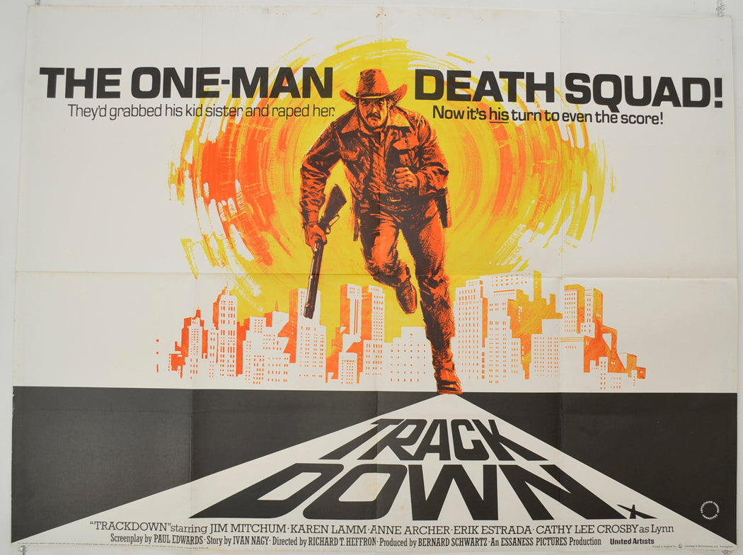 Trackdown   Original Quad Poster - Film Poster - Movie Poster 