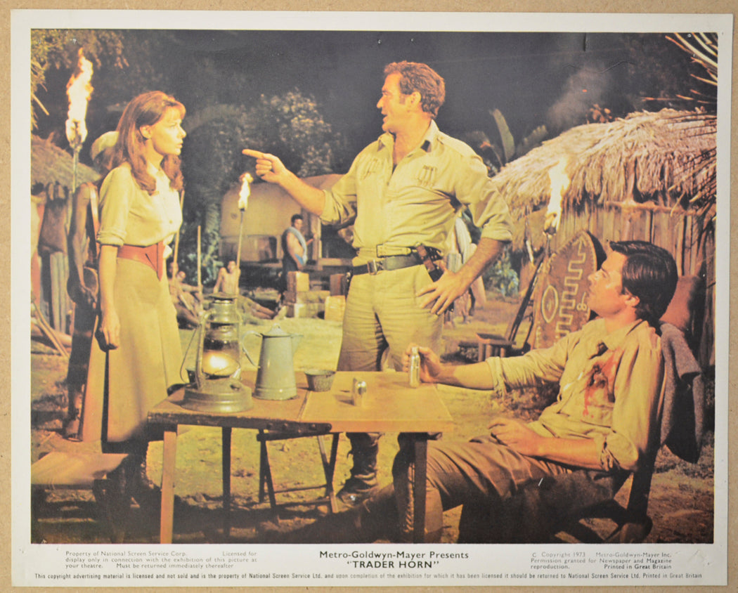 TRADER HORN (Card 8) Cinema Set of Colour FOH Stills / Lobby Cards 