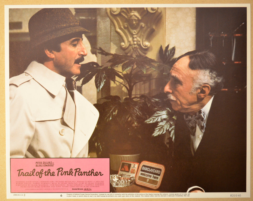 TRAIL OF THE PINK PANTHER (Card 6) Cinema Lobby Card Set 