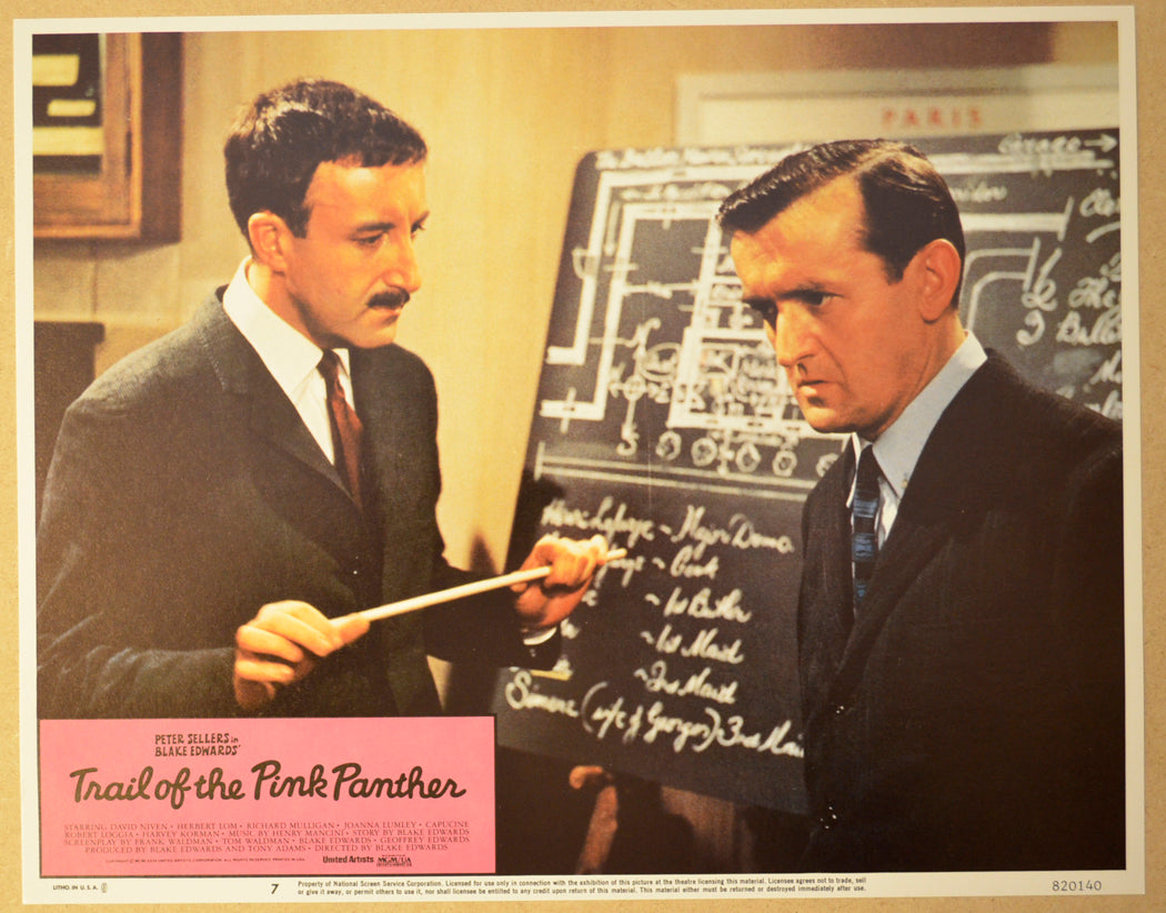 TRAIL OF THE PINK PANTHER (Card 7) Cinema Lobby Card Set 