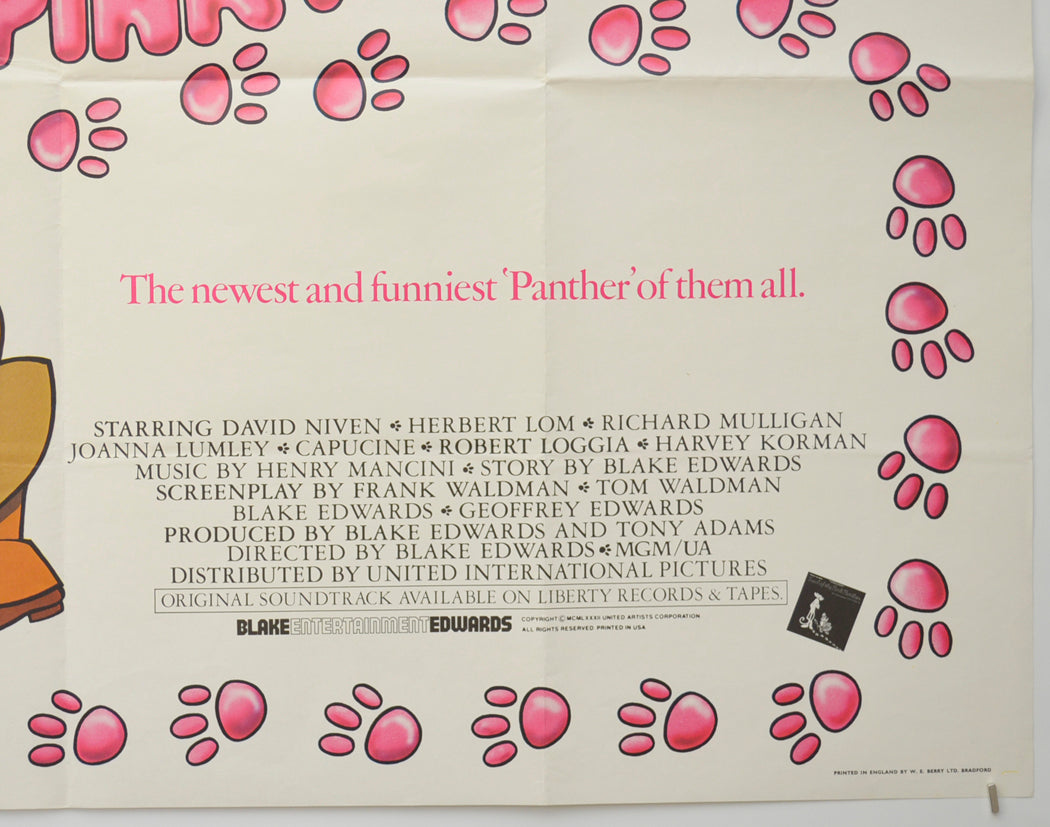 TRAIL OF THE PINK PANTHER (Bottom Right) Cinema Quad Movie Poster 