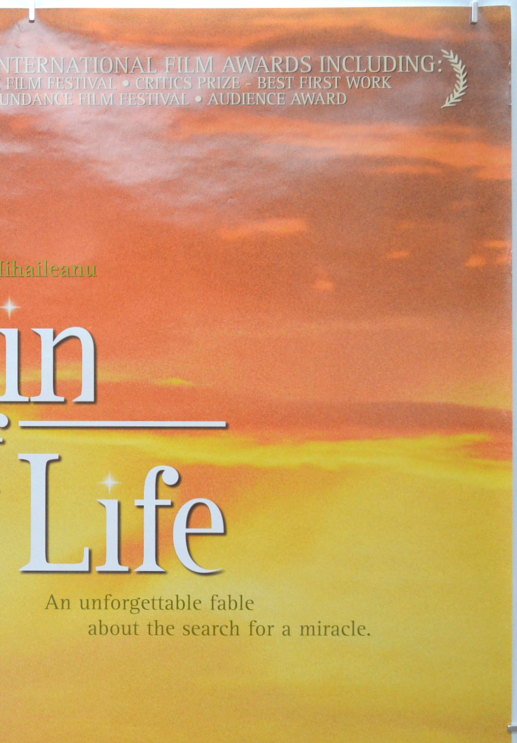 TRAIN OF LIFE (Top Right) Cinema One Sheet Movie Poster 