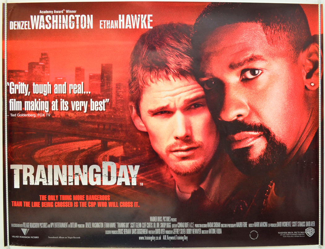 Training Dat Poster “Training Day” Original Quad Poster - Film Poster - Movie Poster ...