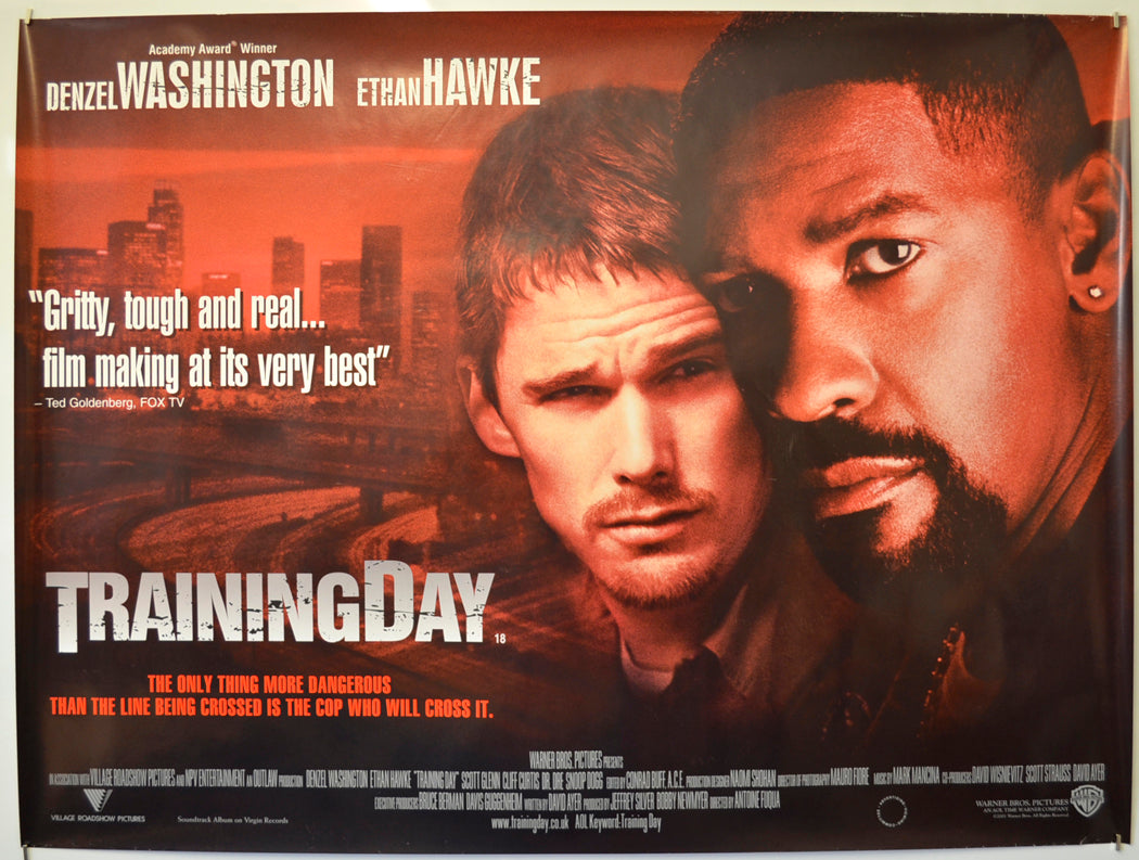 Training Day  Original Quad Poster - Film Poster - Movie Poster