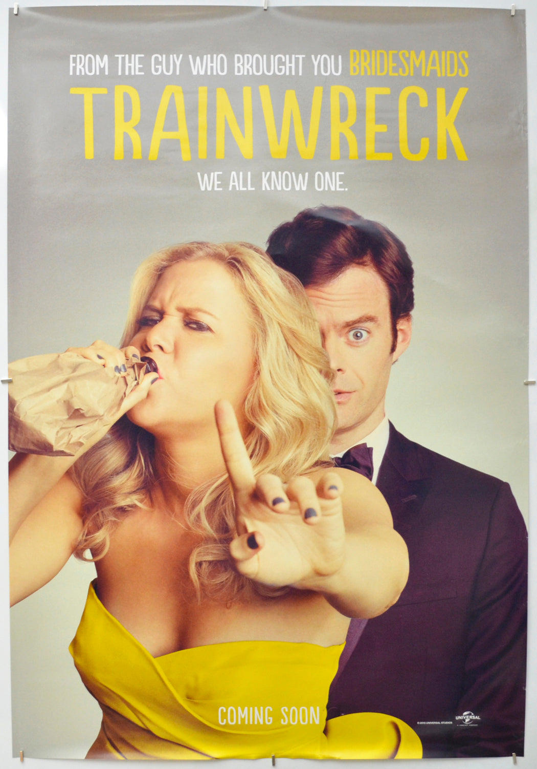 Trainwreck  (Teaser / Advance Version)   Original One Sheet Poster - Film Poster - Movie Poster