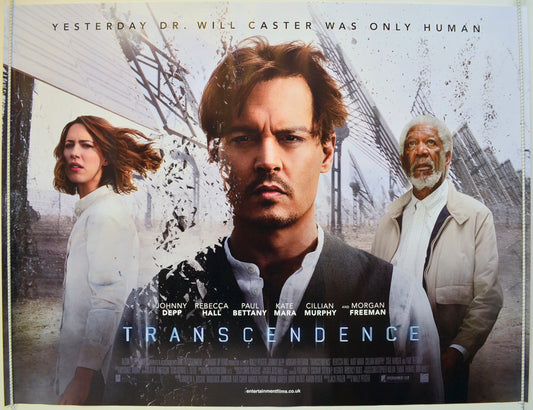 Transcendence Original Quad Poster - Film Poster - Movie Poster  