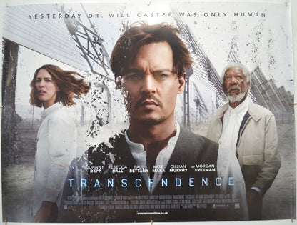 Transcendence Original Quad Poster - Film Poster - Movie Poster  