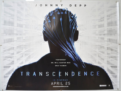 Transcendence (Teaser / Advance Version) Original Quad Poster - Film Poster - Movie Poster  