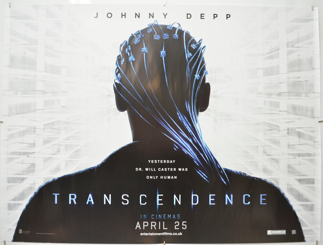 Transcendence (Teaser / Advance Version) Original Quad Poster - Film Poster - Movie Poster  