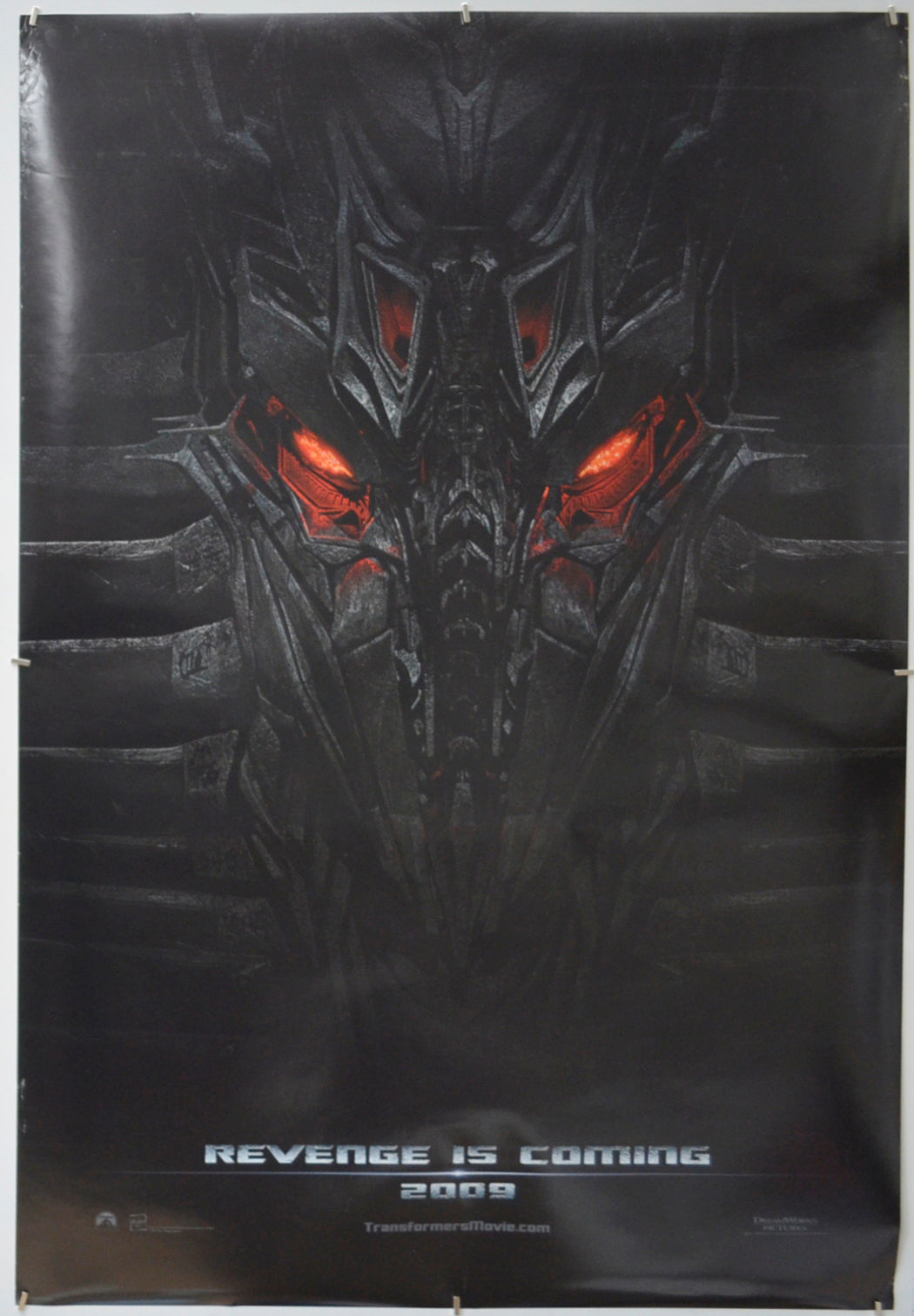 Transformers 2 : Revenge Of The Fallen (Teaser / Advance Version) Original One Sheet Poster - Film Poster - Movie Poster