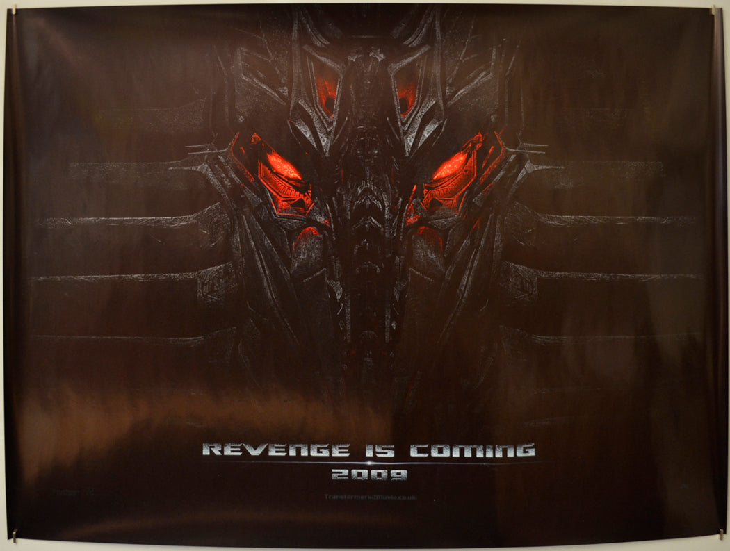 Transformers 2 : Revenge Of The Fallen  (Teaser / Advance Version) Original Quad Poster - Film Poster - Movie Poster