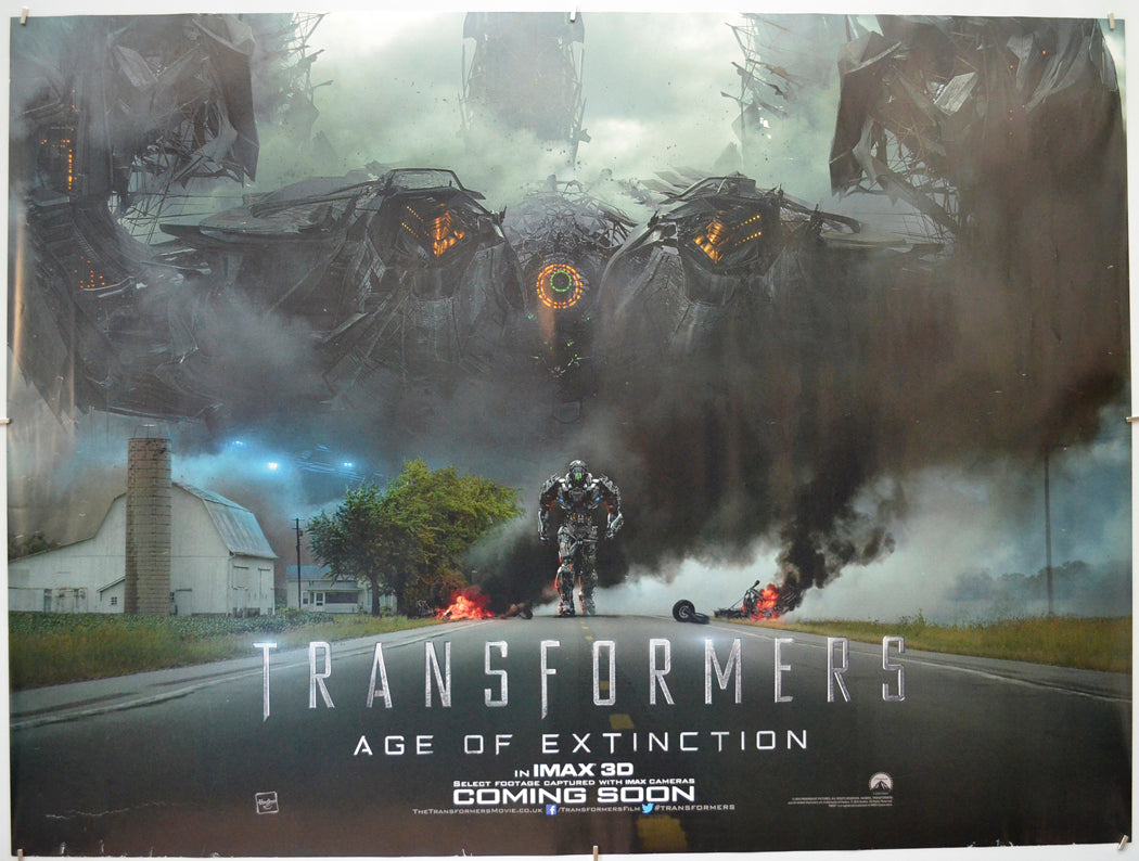 Transformers : Age Of Extinction (Teaser / Advance Version) - Original Quad Poster - Film Poster - Movie Poster