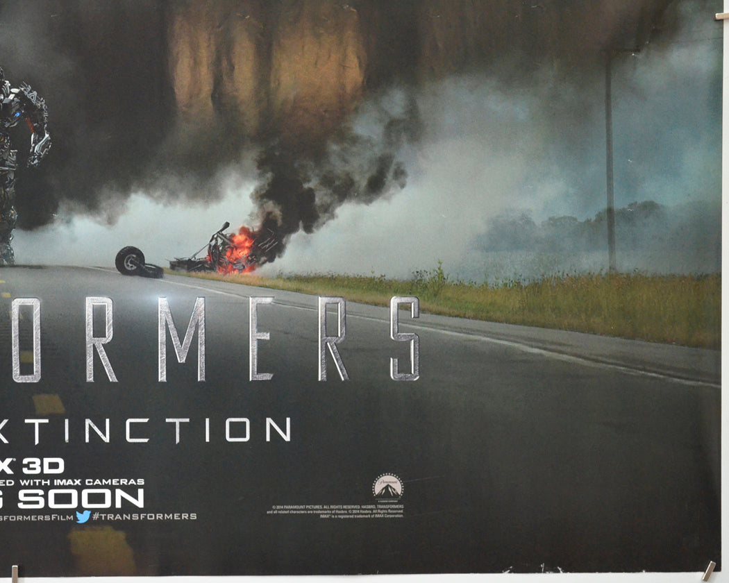 TRANSFORMERS : AGE OF EXTINCTION (Bottom Right) Cinema Quad Movie Poster 