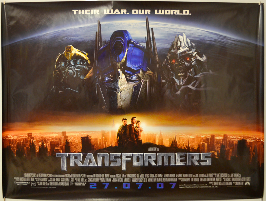 Transformers  Original Quad Poster - Film Poster - Movie Poster